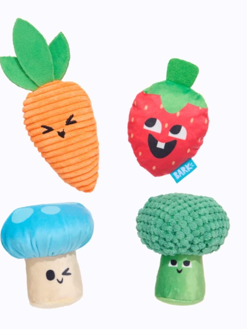 BARK Veggie Patch Pals Multi-Toy(s) Plush Dog Set Toy(s)